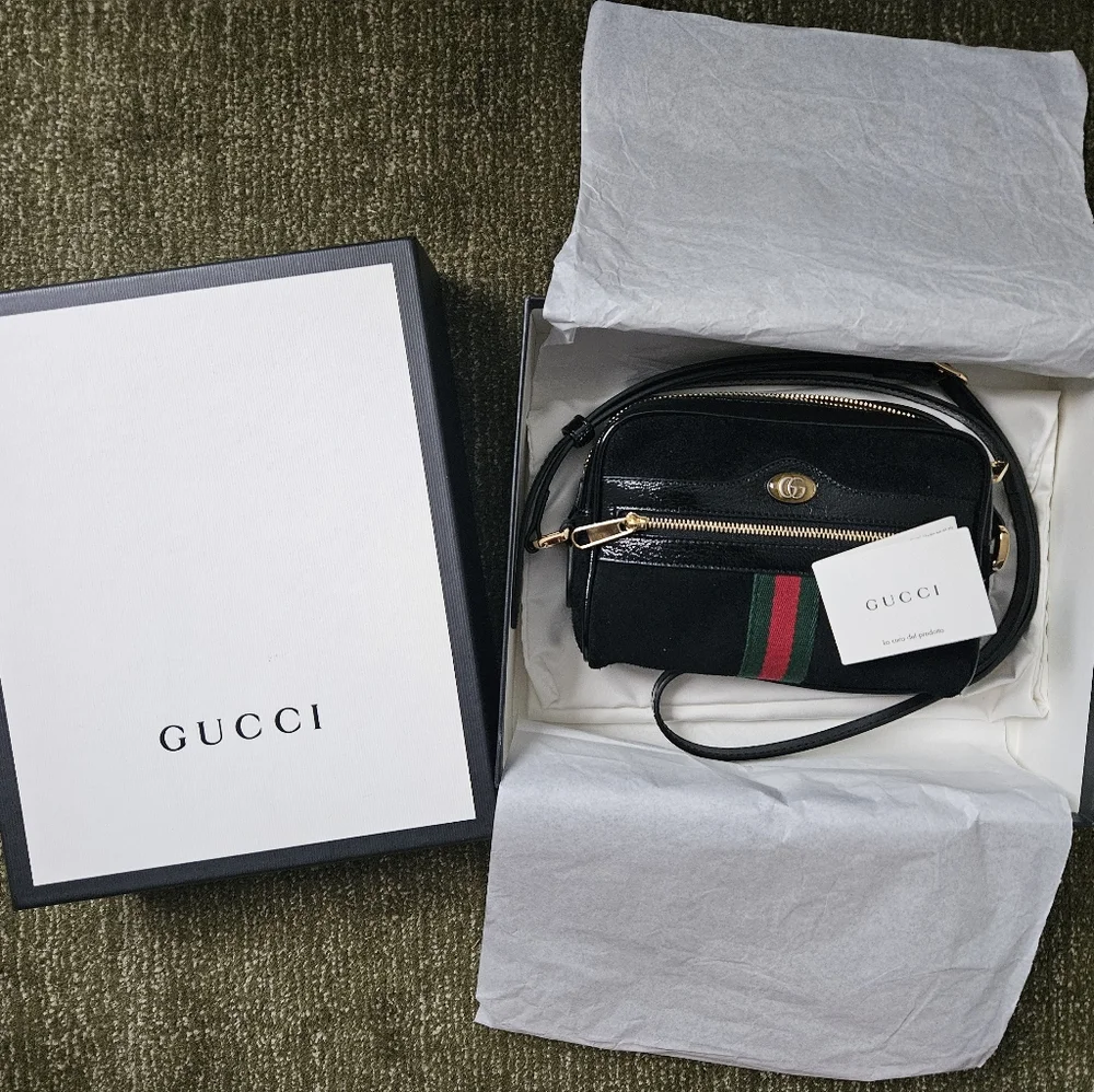 Gucci Ophidia Mini Suede Crossbody - Picture 2 of 5